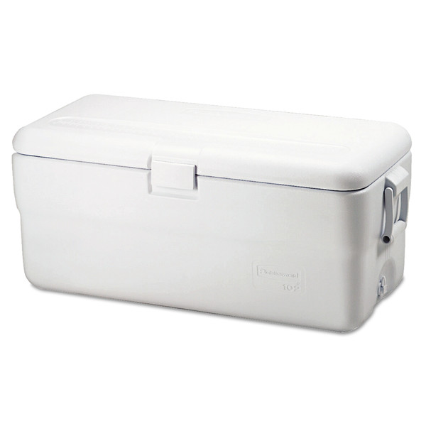 Rubbermaid Marine Series Ice Chest, 102qt, White FG198200TRWHT